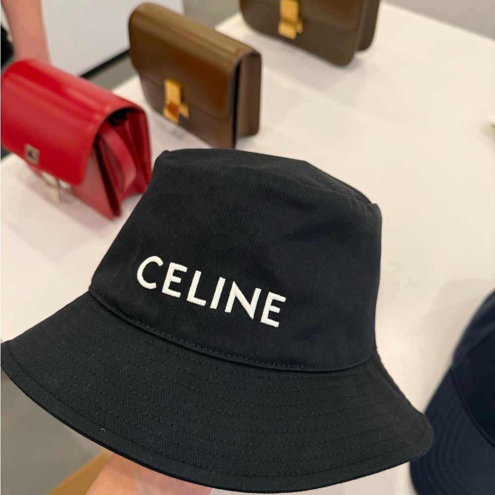 Celine Classic Black Bucket Hat